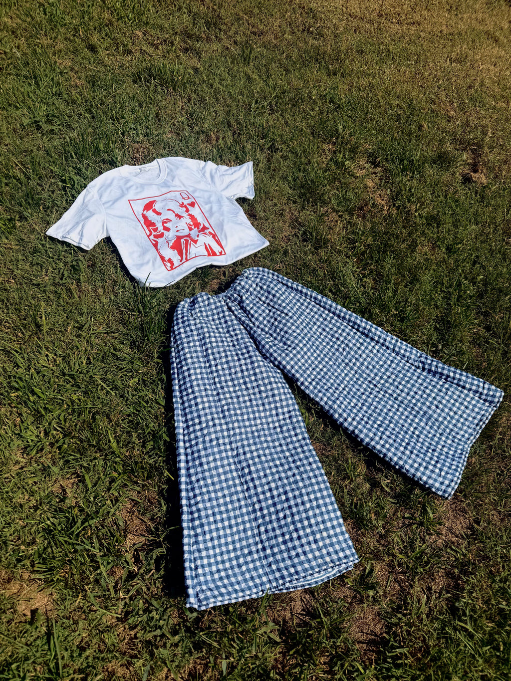 Barnwood Blue Quilt Pants