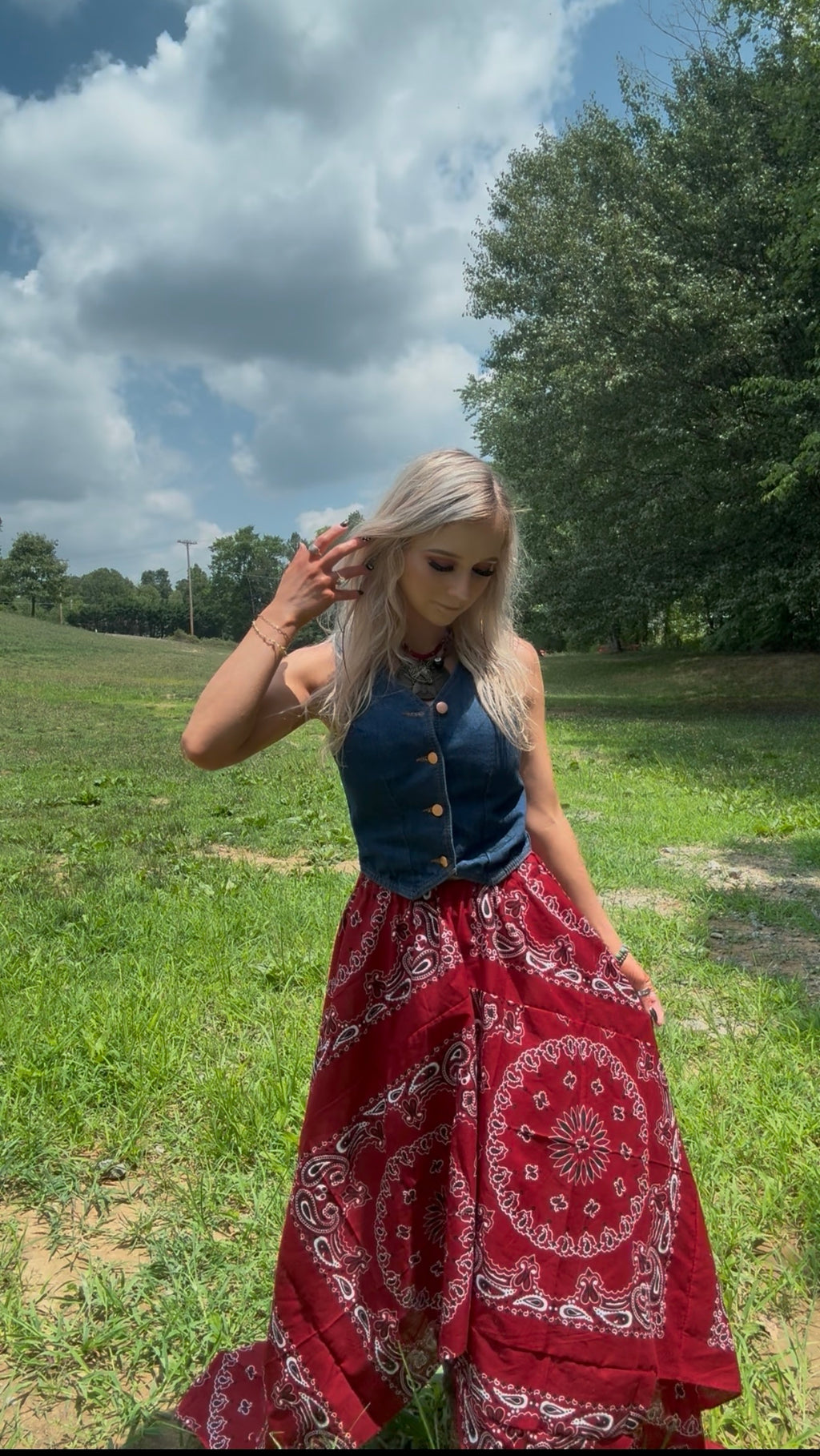 Bandana Prairie Skirt