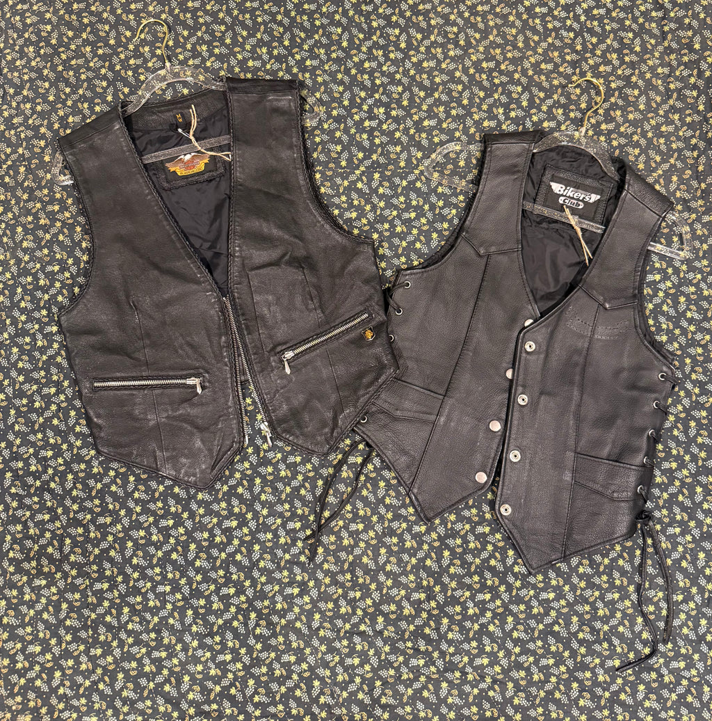 Black Leather Vest