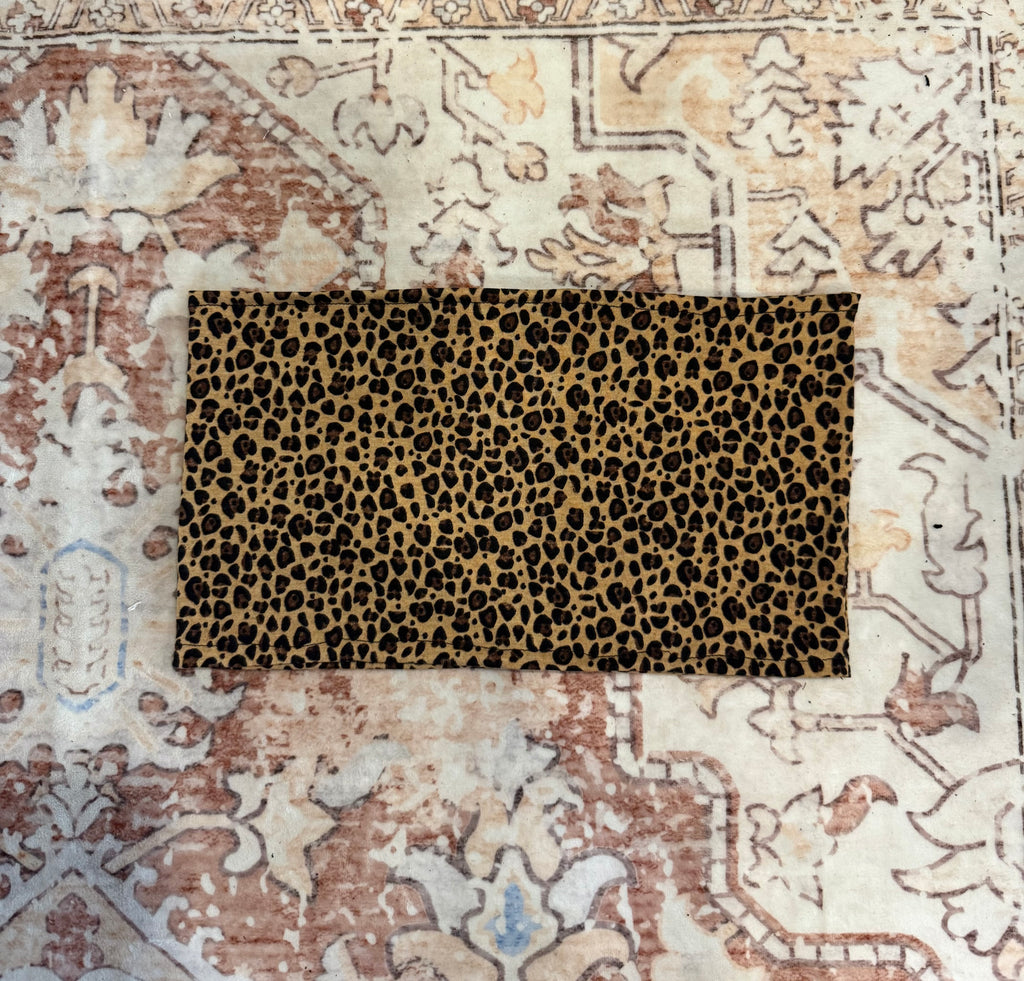 Leopard Print Strapless Top