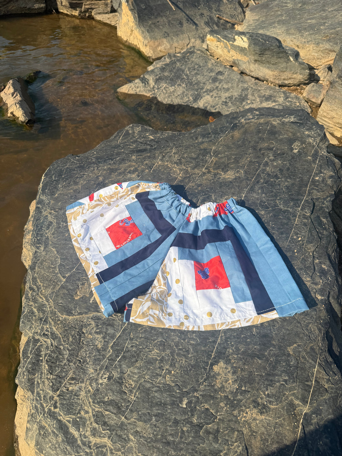 Stars & Stitch Vintage Quilt Shorts