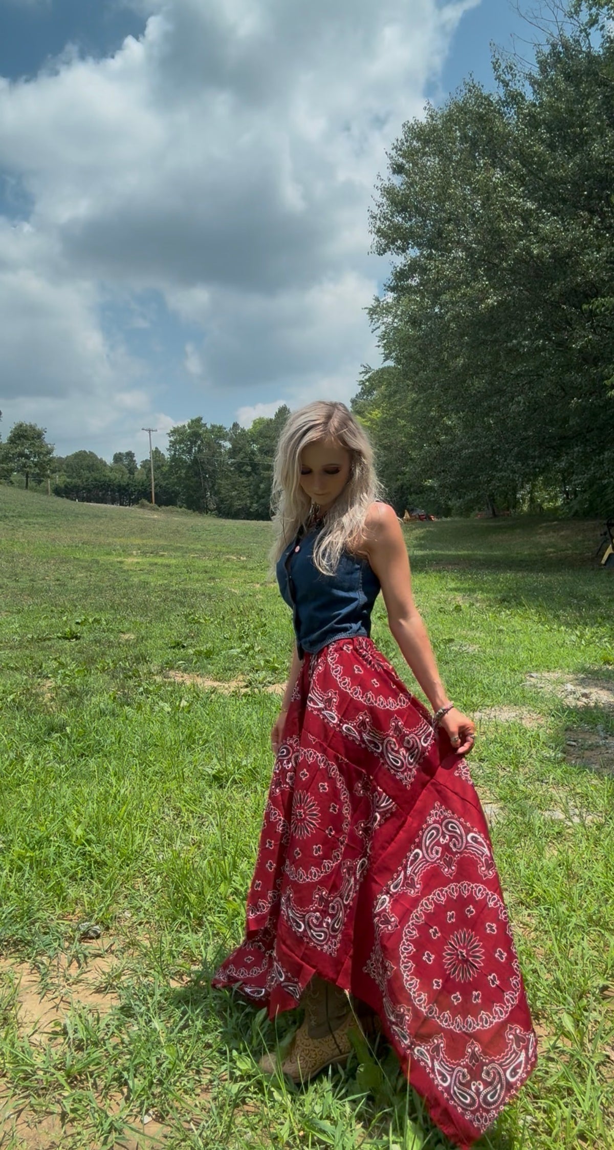 Bandana Prairie Skirt