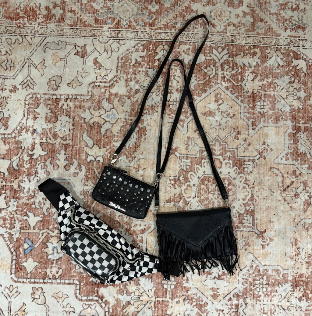 Checkered Cross Body Bag