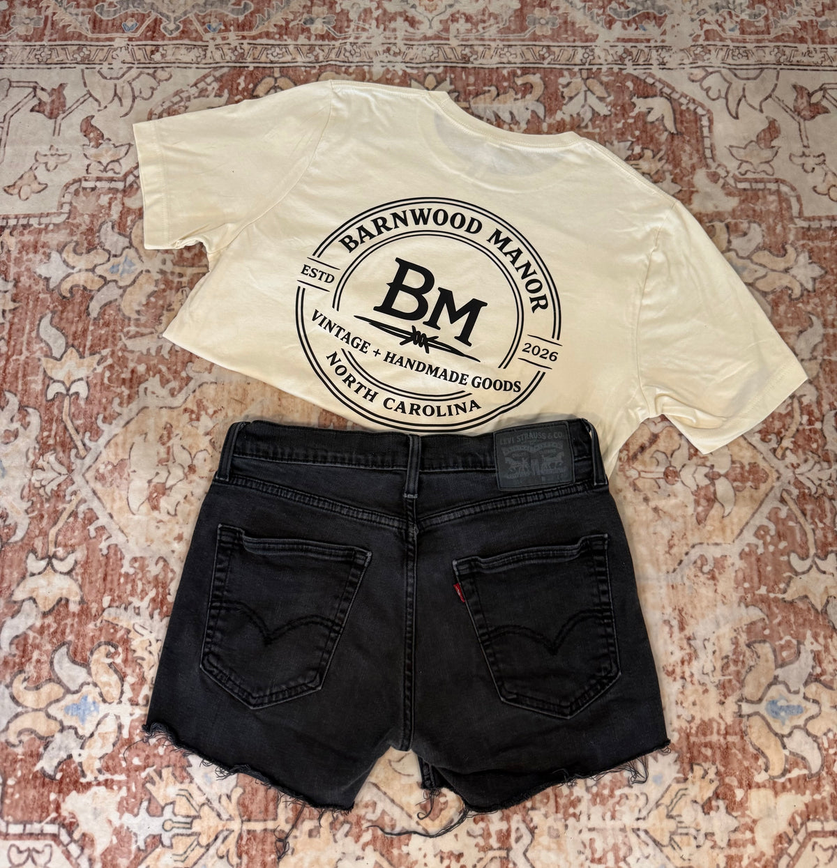 Vintage Black Levi Shorts