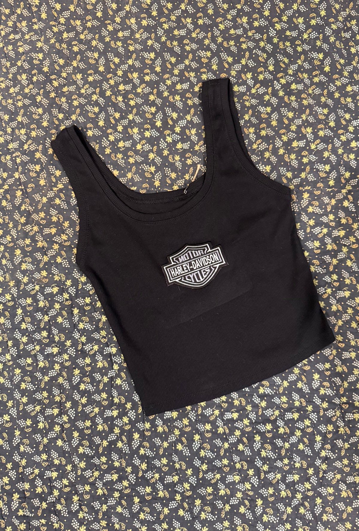 Black HD Inspired Cropped Tank