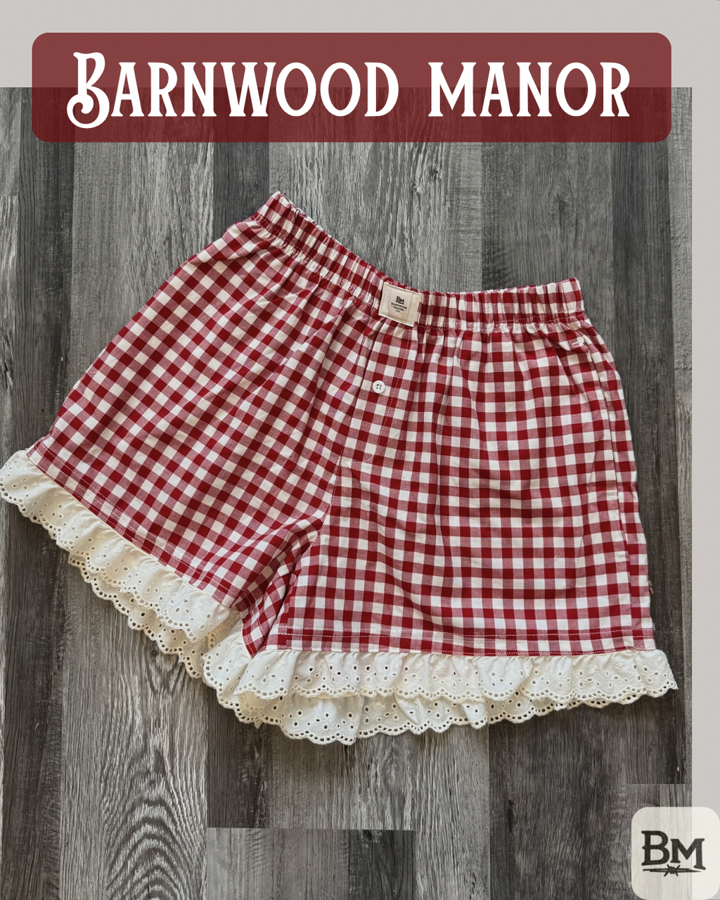Front Porch Gingham Shorts
