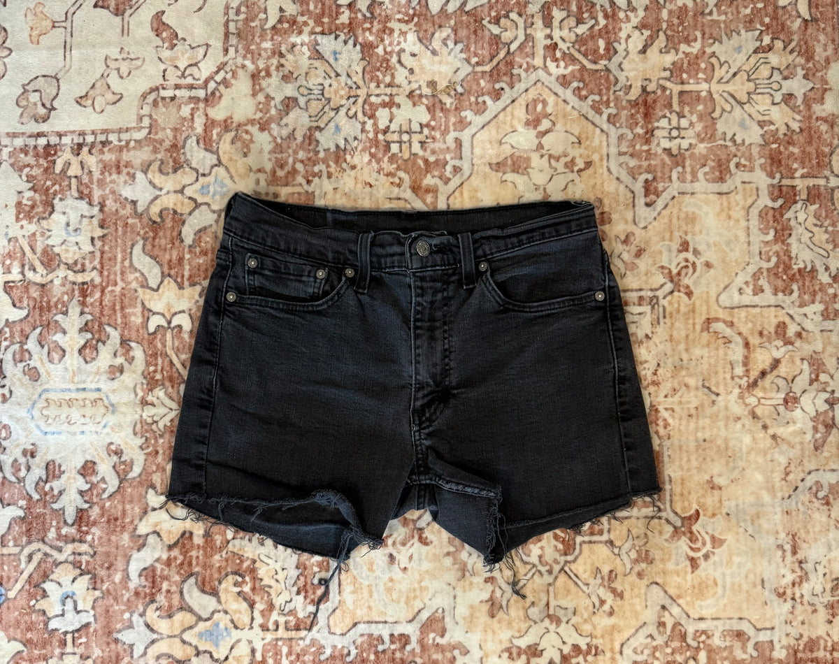 Vintage Black Levi Shorts