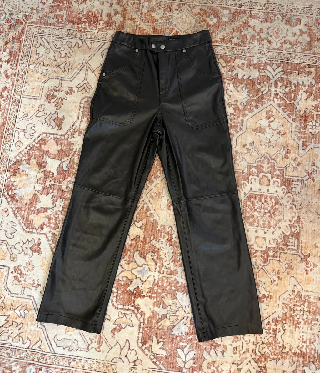 Faux Leather Pants