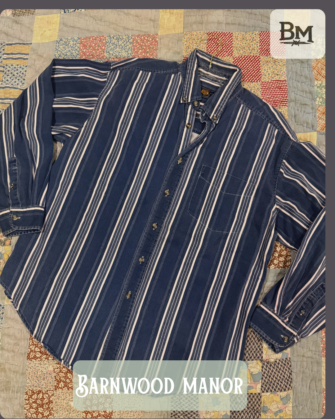 Vintage Route 66 Stripe Button Down
