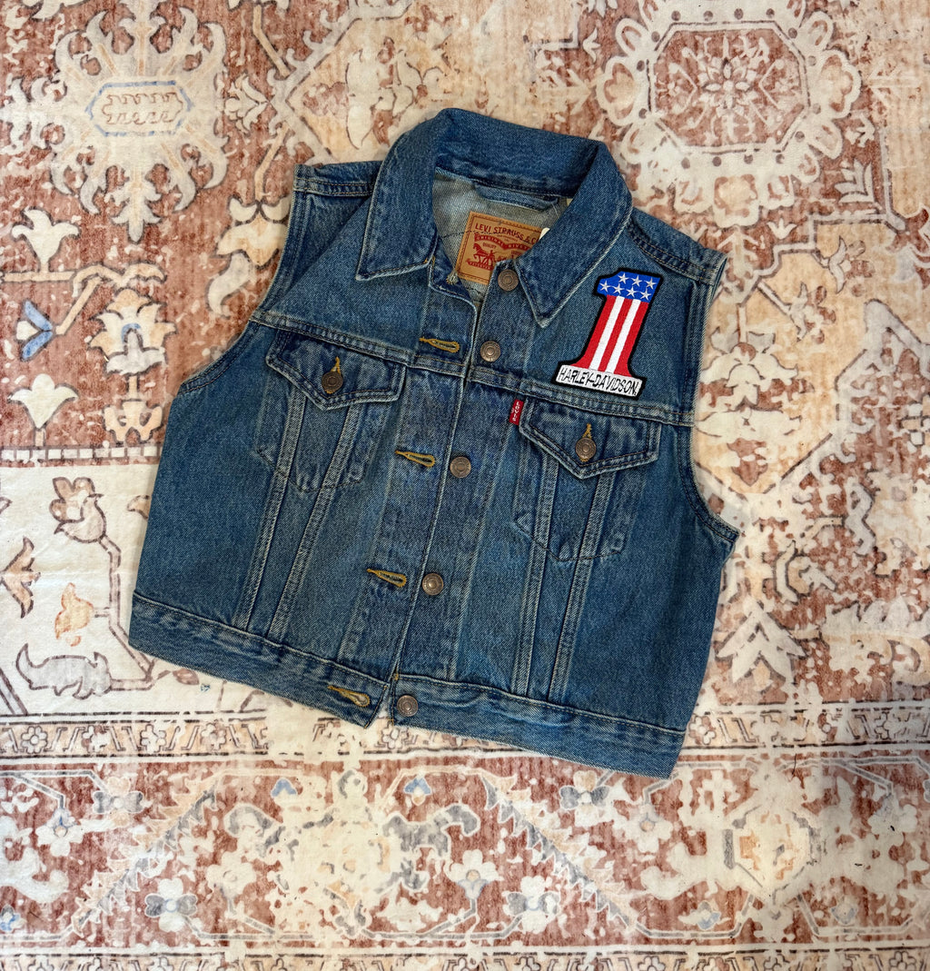 Custom Denim Levi’s Vest