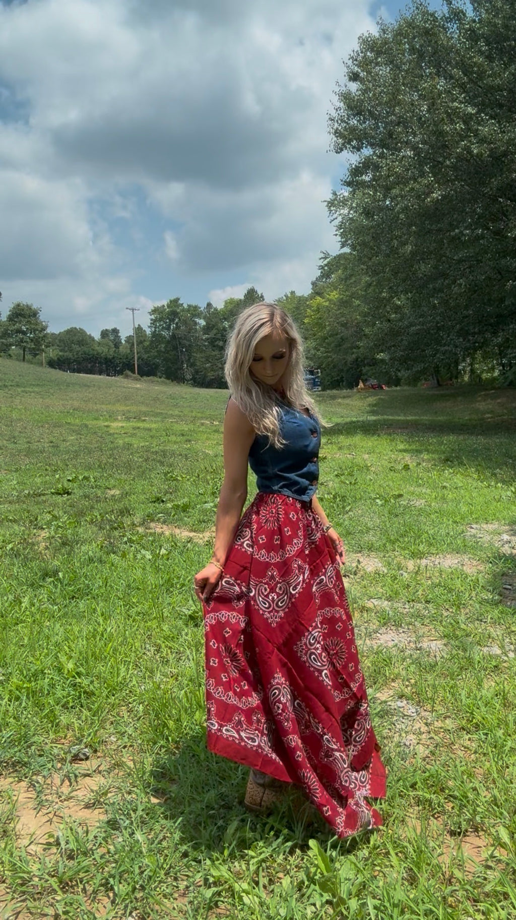 Bandana Prairie Skirt