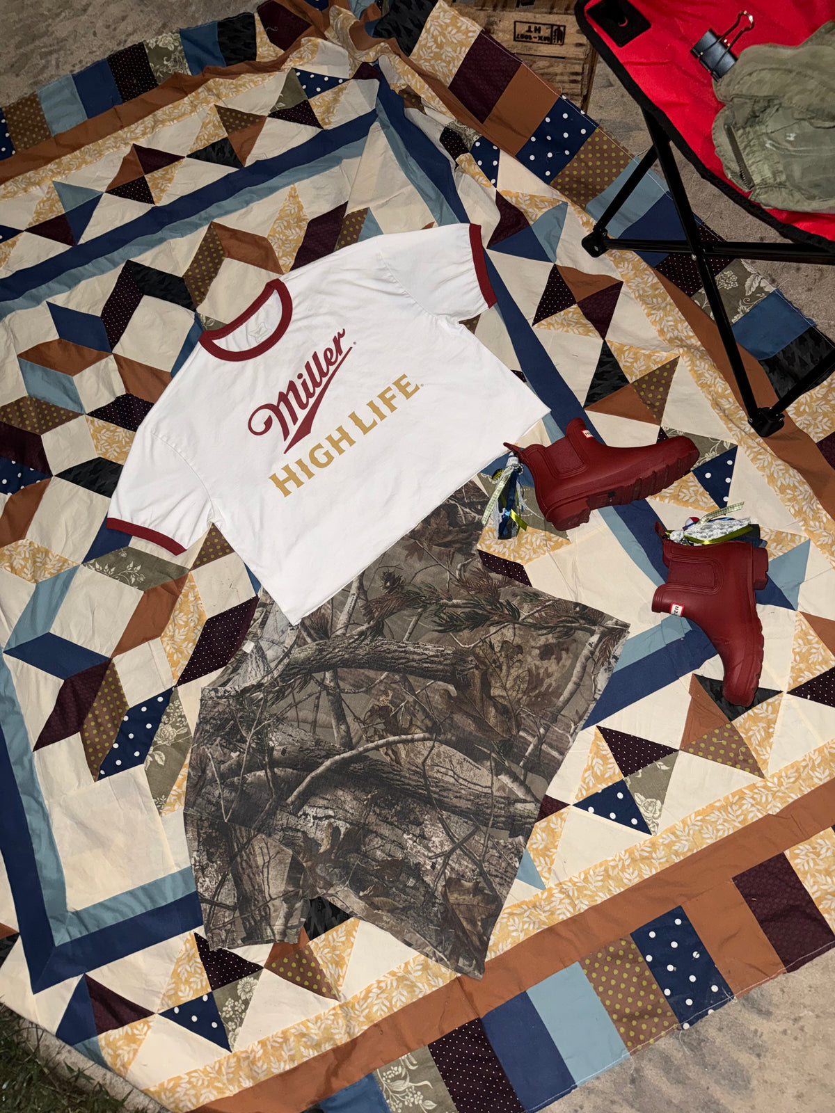 Vintage Camo Cropped Tee