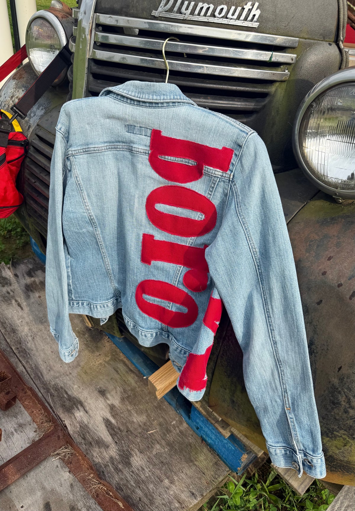 Custom Marlboro Inspired Vintage Jean Jacket