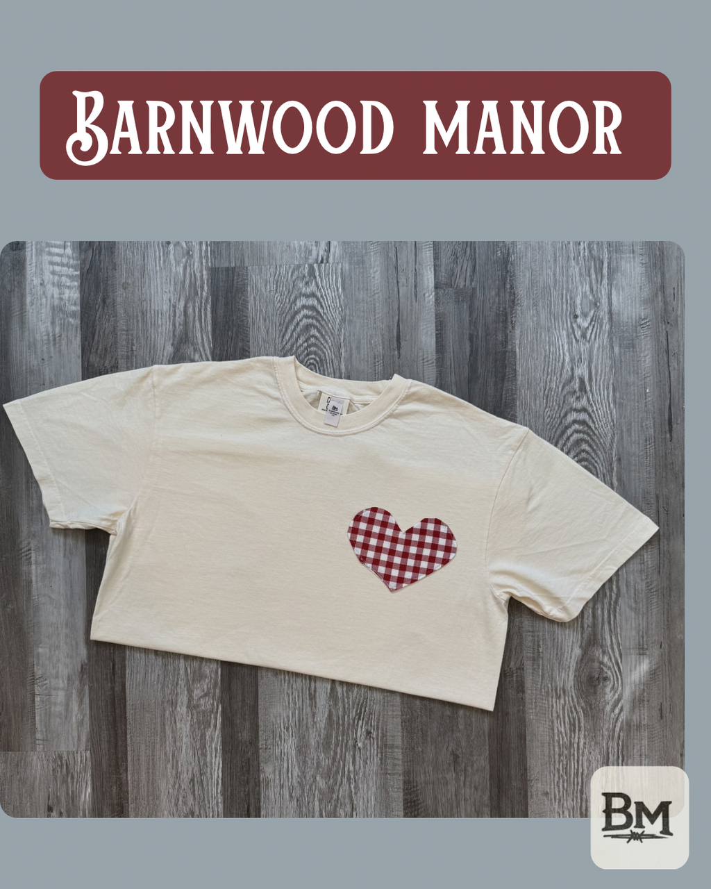 Gingham Heart Tee