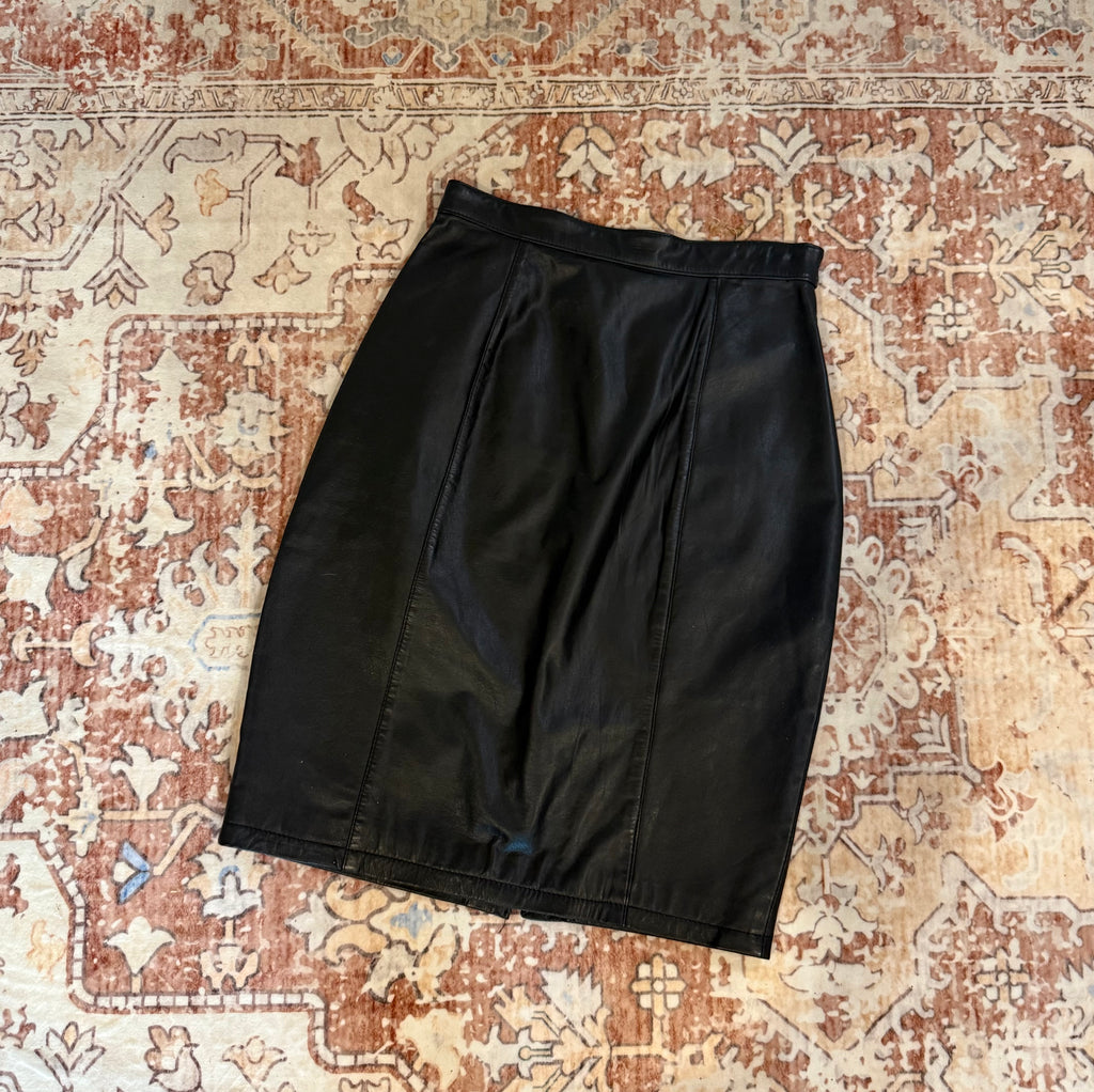 Genuine Vintage Leather Skirt