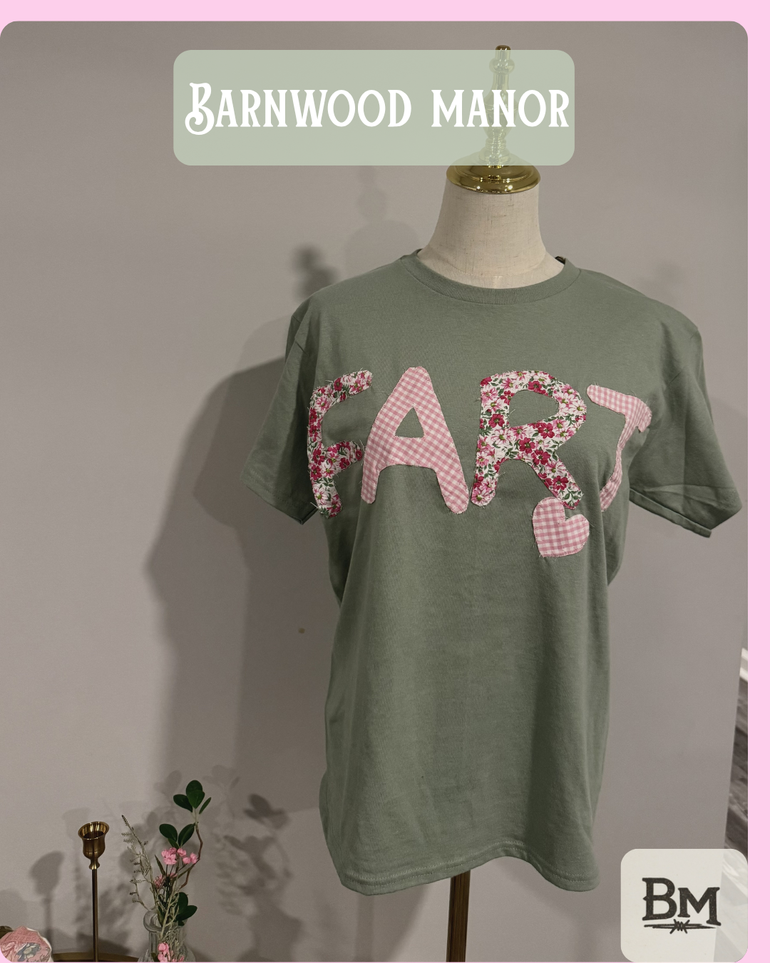 Embroidered Green Fart Shirt