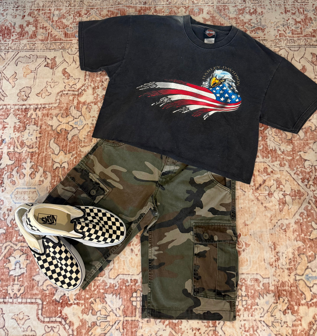 Camo Cargo Shorts