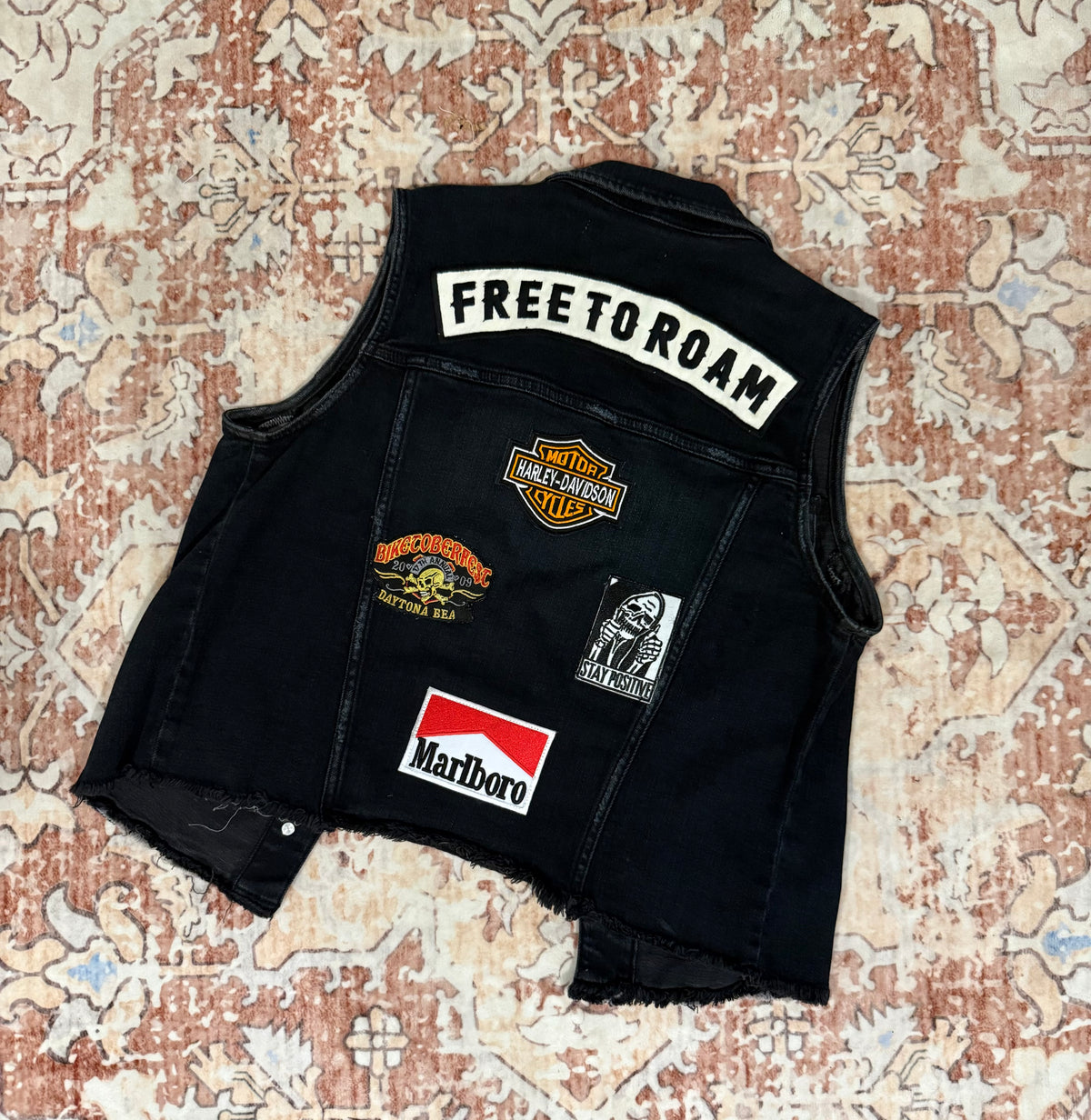 Black Denim Vest