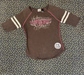 Gray and Pink HD Baseball Tee