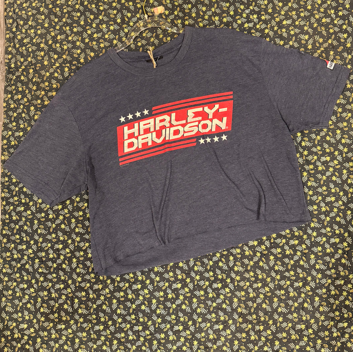 Blue HD Crop Tee