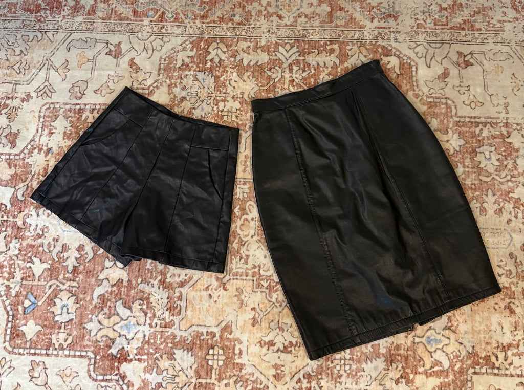 Genuine Vintage Leather Skirt