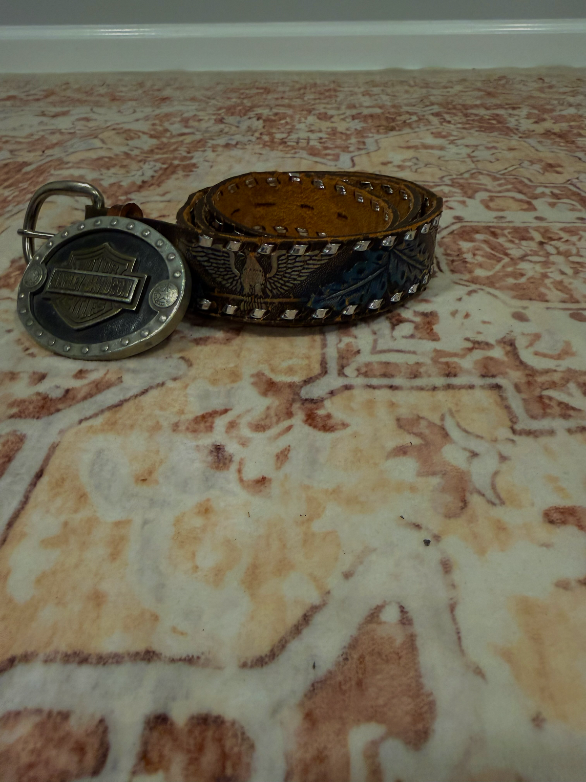 Leather Eagle Belt